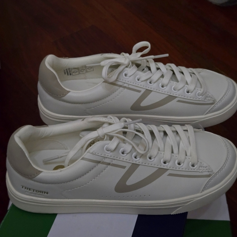 Tretorn Gray and White Casual Sneakers